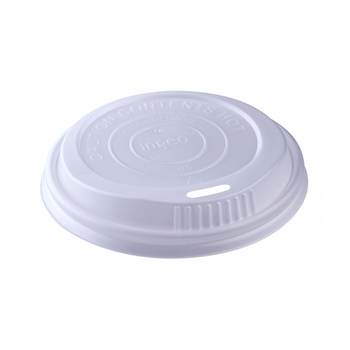 Lid, Dome, Hot Cup, Wht, Compostable, 10-20 oz, Ke-Kdl516